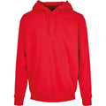 Red - Front - Build Your Brand Mens Heavy Pullover Hoodie