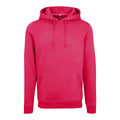 Hibiscus Pink - Front - Build Your Brand Mens Heavy Pullover Hoodie