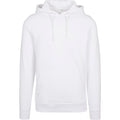 White - Front - Build Your Brand Mens Heavy Pullover Hoodie