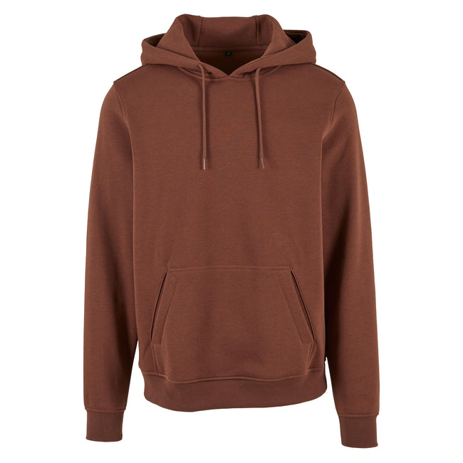 Chocolate Brown - Front - Build Your Brand Mens Heavy Pullover Hoodie