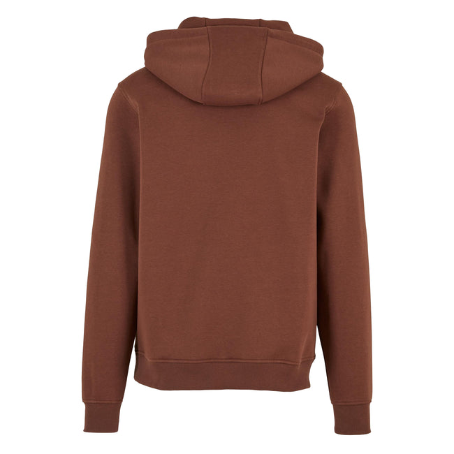 Chocolate Brown - Back - Build Your Brand Mens Heavy Pullover Hoodie