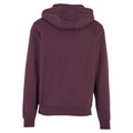 Plum Purple - Back - Build Your Brand Mens Heavy Pullover Hoodie