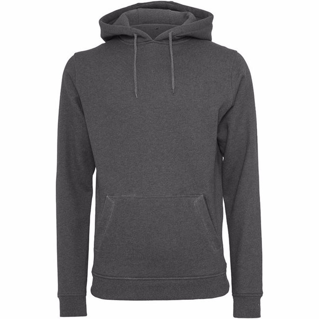 Charcoal - Front - Build Your Brand Mens Heavy Pullover Hoodie