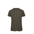 Millennial Khaki - Front - B&C Mens Organic Tee