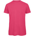 Fuchsia - Front - B&C Mens Organic Tee