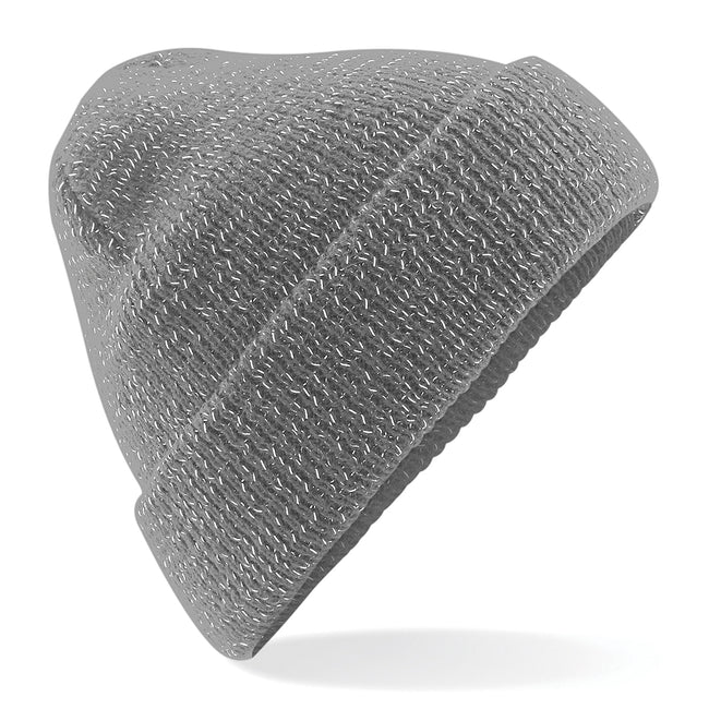 Graphite Grey - Front - Beechfield Unisex Reflective Beanie