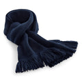 French Navy - Front - Beechfield Unisex Classic Knitted Scarf
