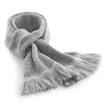 Heather Grey - Front - Beechfield Unisex Classic Knitted Scarf