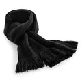 Black - Front - Beechfield Unisex Classic Knitted Scarf