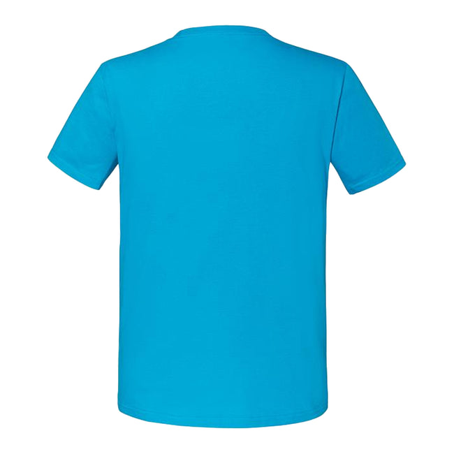 Azure Blue - Back - Fruit Of The Loom Mens Iconic 195 Ringspun Premium Tshirt