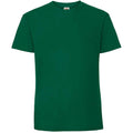 College Green - Front - Fruit Of The Loom Mens Iconic 195 Ringspun Premium Tshirt