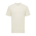 Natural - Front - Fruit Of The Loom Mens Iconic 195 Ringspun Premium Tshirt