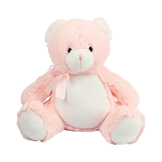 Pink - Front - Mumbles Zippie New Baby Bear