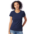 Navy - Back - Alternative Apparel Womens-Ladies Vintage 50-50 T-shirt