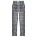 White-Multi Check - Front - Skinnifit Mens Tartan Lounge Pants