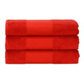 Fire Red - Front - A&R Towels Print-Me Hand Towel