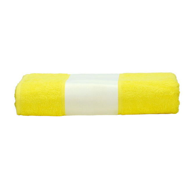 Bright Yellow - Front - A&R Towels Subli-Me Hand Towel