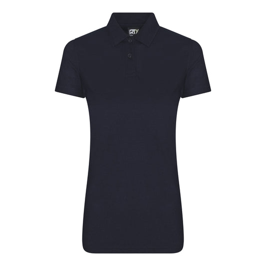 Navy - Front - Pro RTX Womens-Ladies Pro Polyester Polo