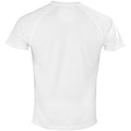 White - Back - Spiro Adults Unisex Impact Aircool Tee