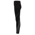 Black - Back - TriDri Womens-Ladies Mesh Tech Panel Full-Length Leggings