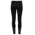 Black - Side - TriDri Womens-Ladies Mesh Tech Panel Full-Length Leggings