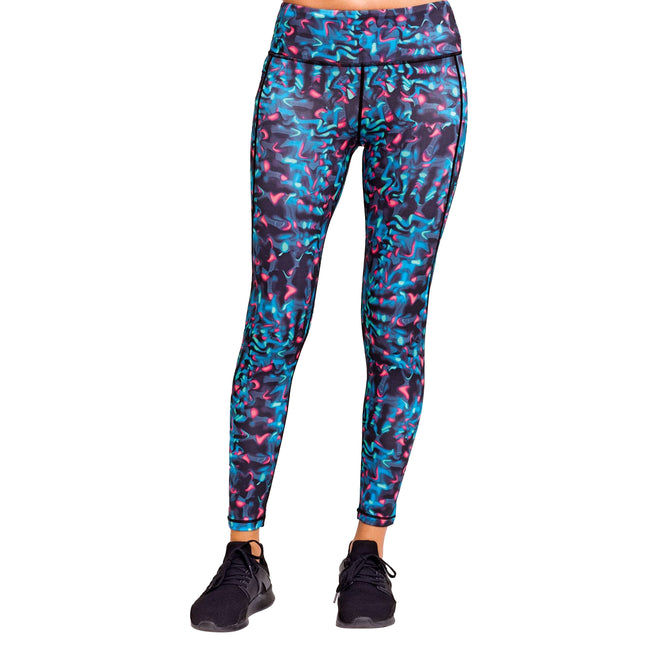 Neon Marine - Side - TriDri Womens-Ladies Performance Neon Marine Full-Length Leggings