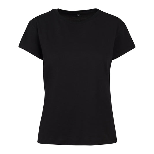 Black - Front - Build Your Brand Womens-Ladies Box T-Shirt
