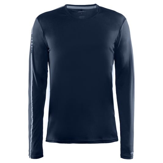 Navy - Front - Craft Mens Mind Long Sleeve T-Shirt