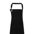 Black - Back - Premier Unisex Calibre Heavy Cotton Canvas Bib Apron