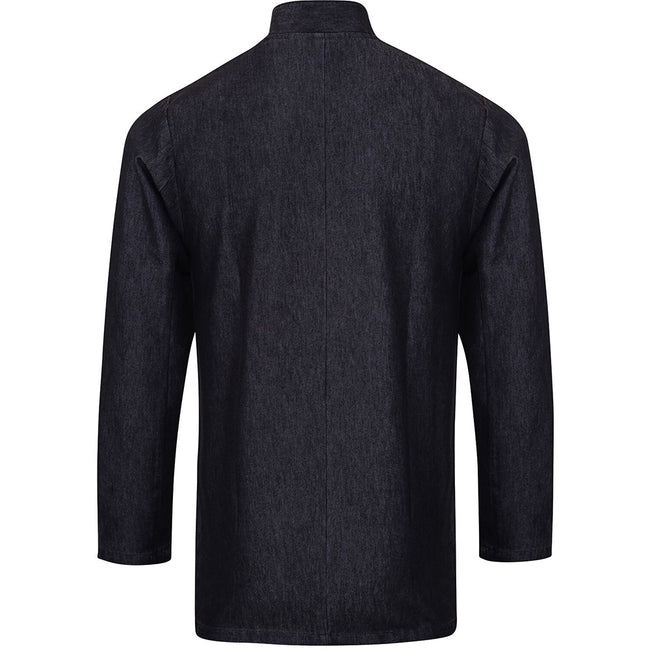 Black Denim - Back - Premier Unisex Denim Chefs Jacket
