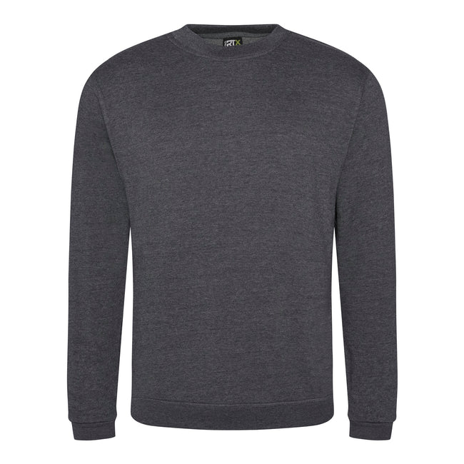 Solid Grey - Front - Pro RTX Mens Pro Sweatshirt