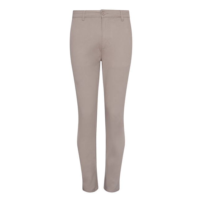 Stone - Front - AWDis So Denim Mens Adam Slim Chinos