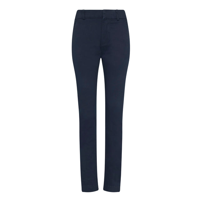 Navy - Front - AWDis So Denim Womens-Ladies Lily Slim Chinos