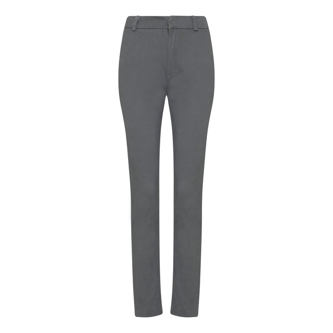 Slate - Front - AWDis So Denim Womens-Ladies Lily Slim Chinos