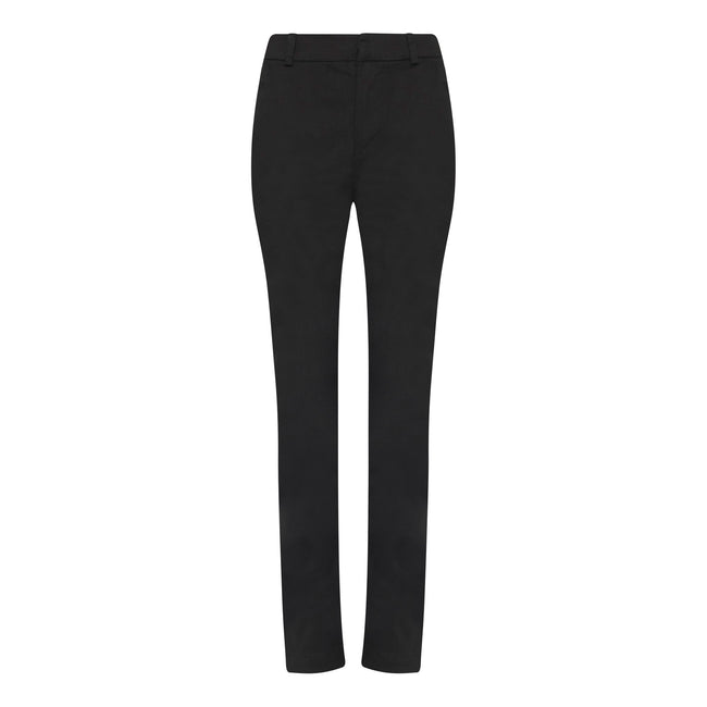 Black - Front - AWDis So Denim Womens-Ladies Lily Slim Chinos