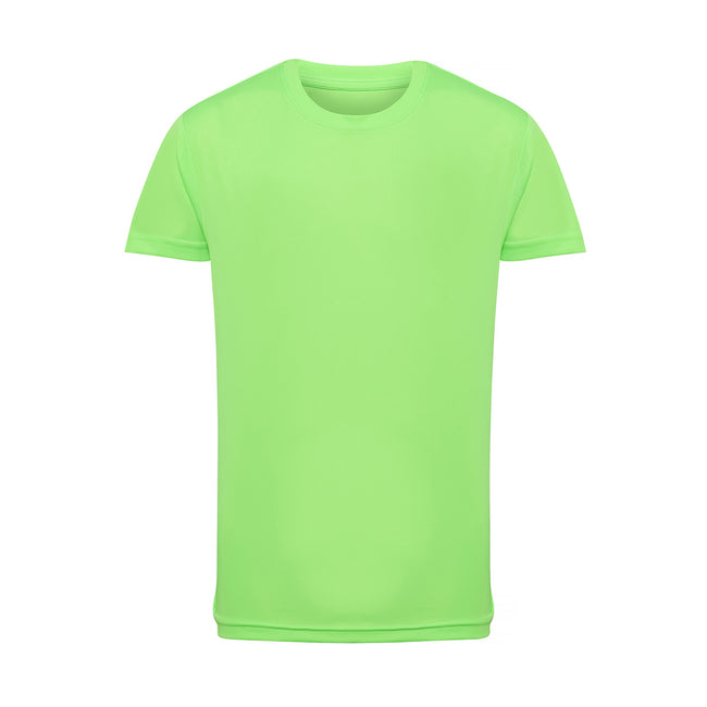 Lightning Green - Front - TriDri Unisex Childrens-Kids Performance T-Shirt