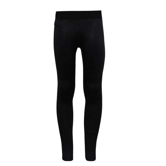 Black Camo - Front - TriDri Childrens-Kids Training Leggings
