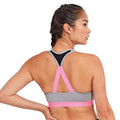 Space Pink - Back - TriDri Womens-Ladies Performance Sports Bra (Medium Impact)
