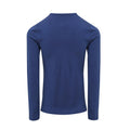 Indigo - Back - Premier Womens-Ladies Long John Roll Sleeve Tee