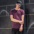 Berry-Black - Back - Build Your Brand Mens Acid Washed Tee