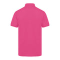 Fuchsia - Back - Henbury Mens Short Sleeved 65-35 Pique Polo Shirt
