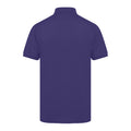 Purple - Back - Henbury Mens Short Sleeved 65-35 Pique Polo Shirt