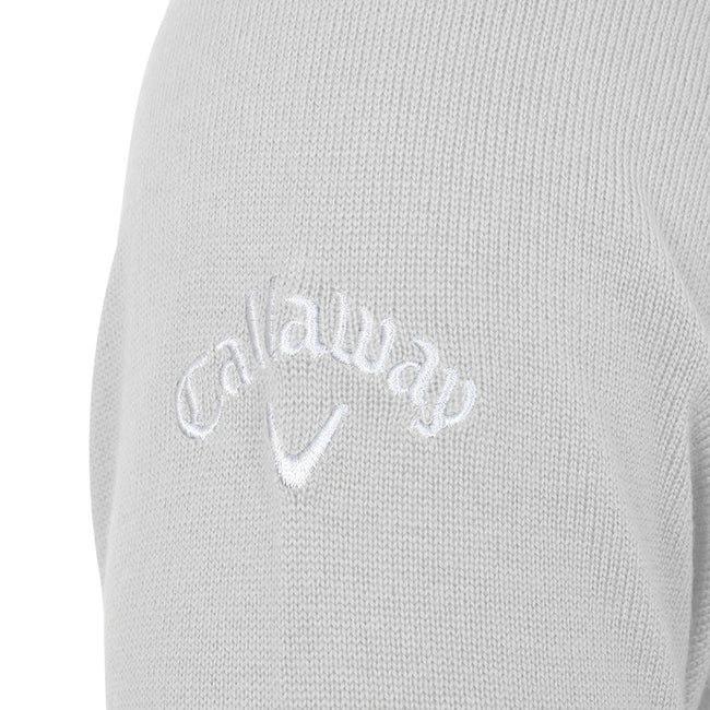Pearl Blue - Side - Callaway Mens Ribbed V Neck Merino Sweater