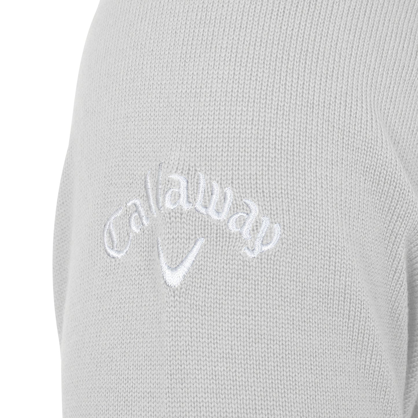 Pearl Blue - Side - Callaway Mens Ribbed V Neck Merino Sweater