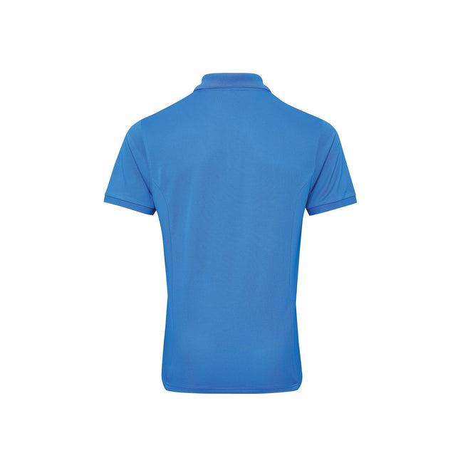 Sapphire - Back - Premier Mens Coolchecker Plus Pique Polo With CoolPlus
