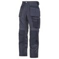 Navy-Black - Front - Snickers Mens DuraTwill Craftsmen Trousers