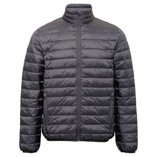 Steel - Front - 2786 Mens Terrain Long Sleeves Padded Jacket