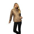 Khaki - Side - 2786 Womens-Ladies Terrain Long Sleeves Padded Jacket