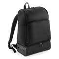 Black-Black - Front - BagBase Hardbase Sports Backpack