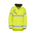 Yellow - Front - Yoko Unisex Hi-Vis Fontaine Storm Jacket